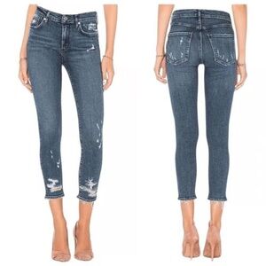 Agolde thrashed jeans 90’s blue size 24 preppy